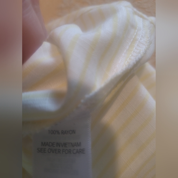 Fortune + Ivy Women's Light Yellow Button-Down Shirt - Picture 7 of 10